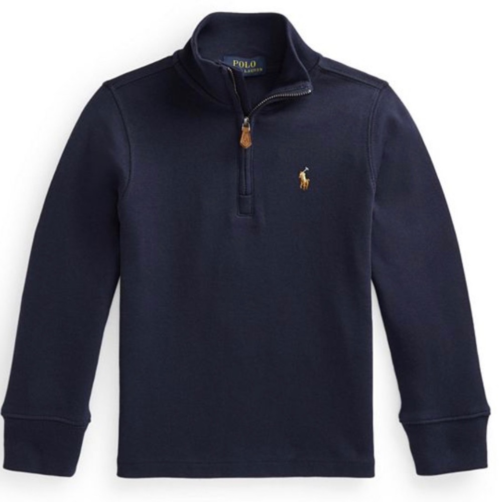 Polo Ralph Lauren. New with Tags Boys 1/4 Zip. Navy. 2/2T